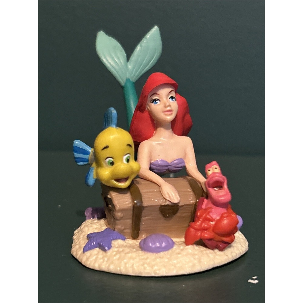 Tokyo Exclusive Little Mermaid Deco Pac 3" Japan Sebastian Flounder Cake Topper